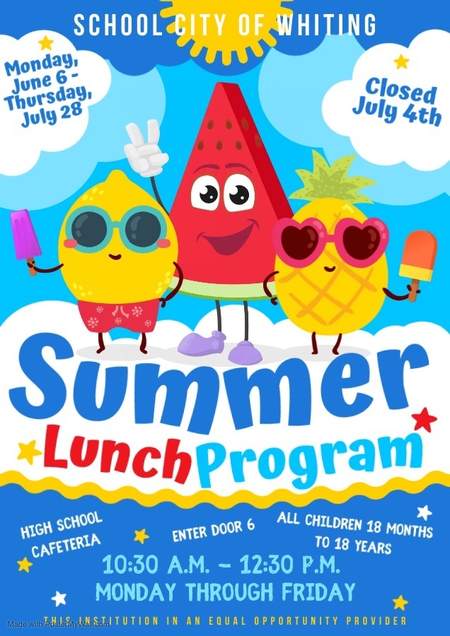 SCW Summer Lunch Information