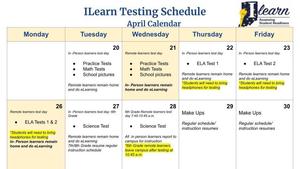 ILearn Testing Schedule