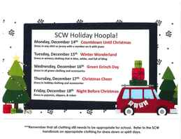 SCW Holiday Hoopla Week of 12/14-18/2020